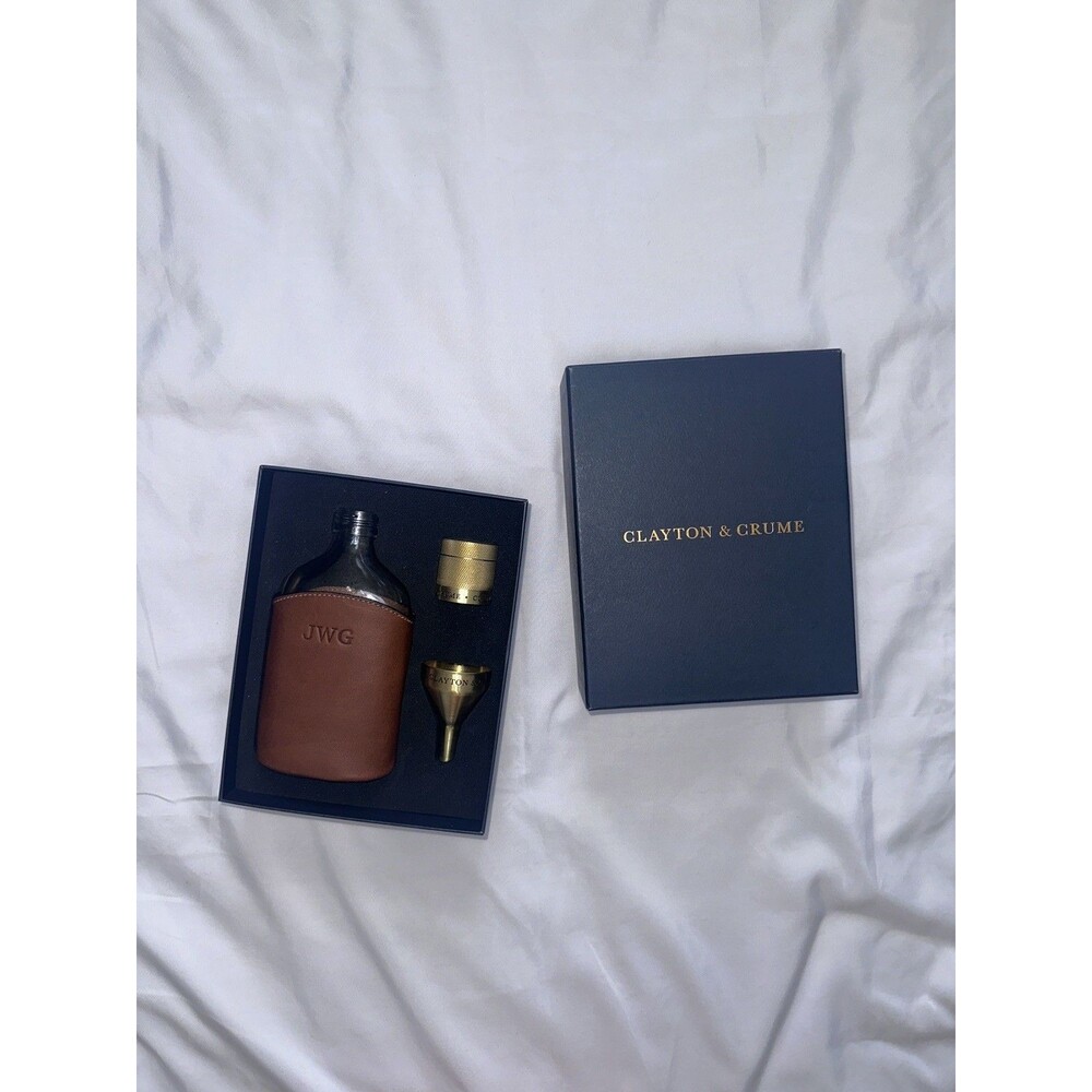 Clayton & Crume Glass Flask 200ml, JWG